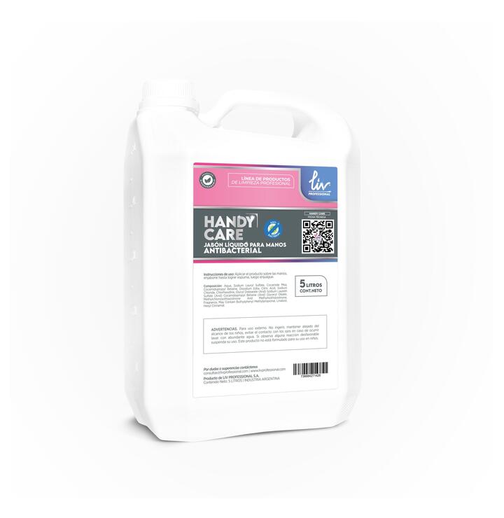 HANDY CARE JABON ANTIBACTERIAL DE MANOS BLANCO - 5 L.