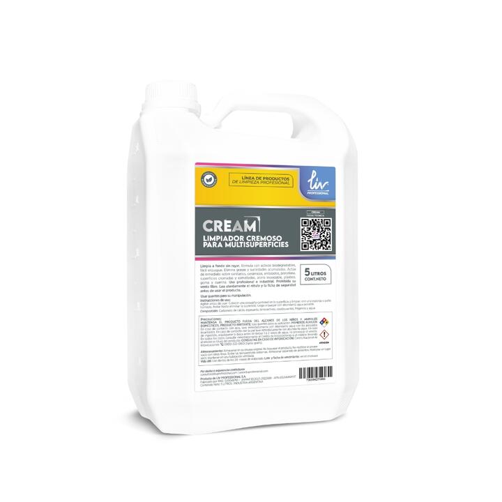 CREAM LIMPIADOR CREMOSO BLANCO - 5 L.