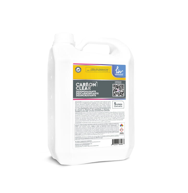 CARBON CLEAR DESENGRASANTE DESCARBONIZANTE DESINCRUSTANTE LIV - 5 L