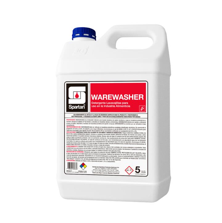 WAREWASHER DETERGENTE PARA MÁQUINA LAVAVAJILLAS SPARTAN - 5 L